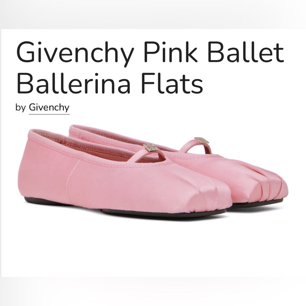 NEW Givenchy Pink  satin Ballet Flats size 40 eu